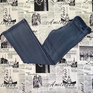 Cheviotto y2k vintage Women's dark grey wash mid rise flared jeans y2k vintage
